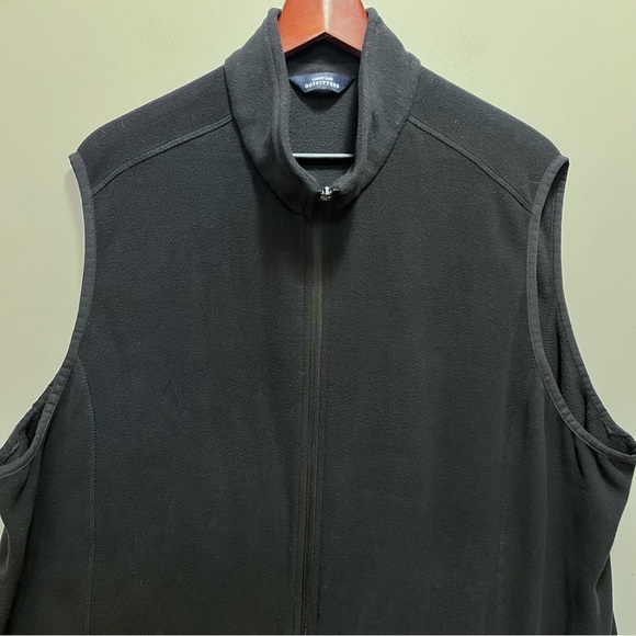 Land's Ends Outfitters Black Fleece Vest Size 3x - Picture 4 of 10